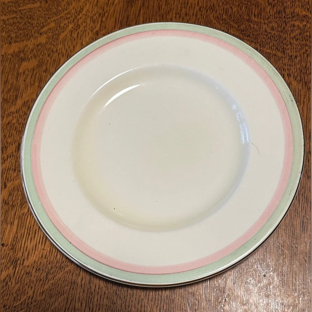 Antique Royal Winton Grimwades England Tiger Lily China Dinnerware 6 Plates